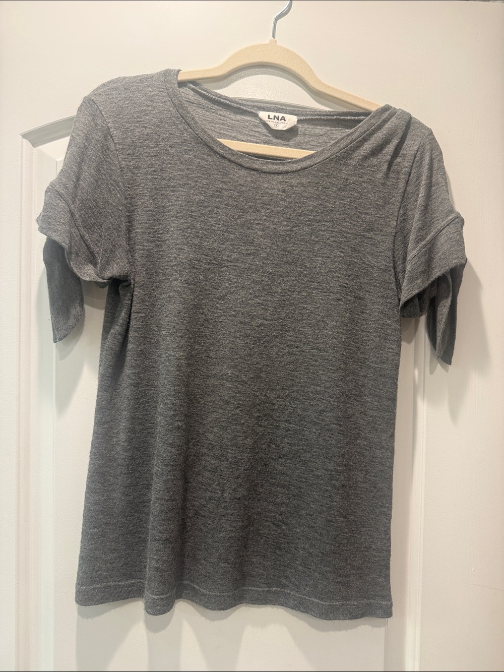 LNA Heather Gray Short Sleeve Crewneck Tee